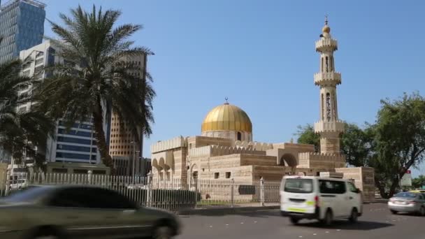 Mezquita en Abu Dhabi — Vídeo de stock