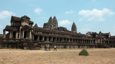 4k Timelapse insanlar Kamboçya Angkor Wat Tapınağı