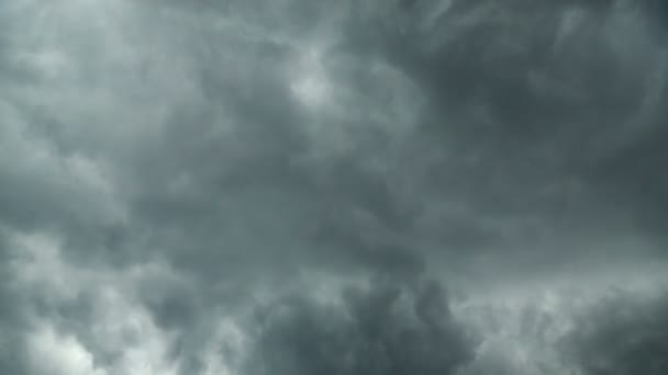 4K Timelapse de nubes de tormenta negras — Vídeos de Stock