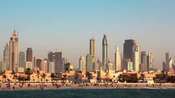 Tormenta de arena 4K en Dubai — Vídeos de Stock