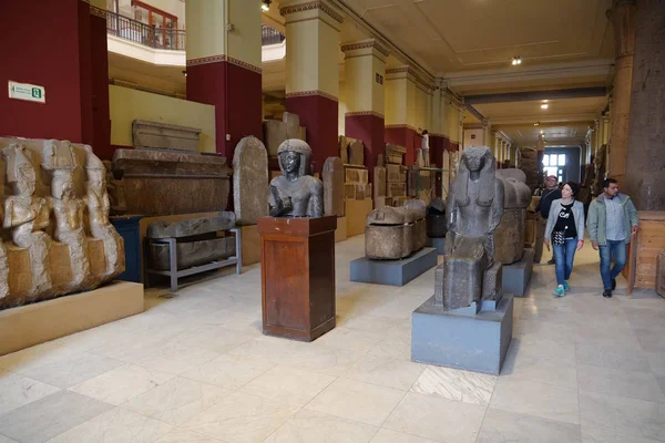 Cairo Egipto Diciembre 2019 Exposiciones Egipcias Antiguas Del Museo Antigüedades — Foto de Stock