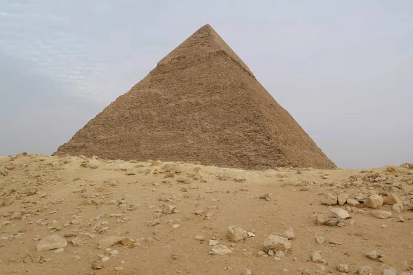 Pirâmide Khafre Planalto Giza Perto Cairo Egipto — Fotografia de Stock