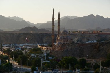 Eski pazarda El Sahaba Camii, Mısır 'da Sharm El Sheikh