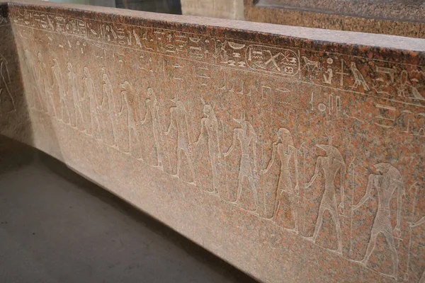Ancienne Image Dieux Sur Tombe Pharaon Musée Des Antiquités Égyptiennes — Photo