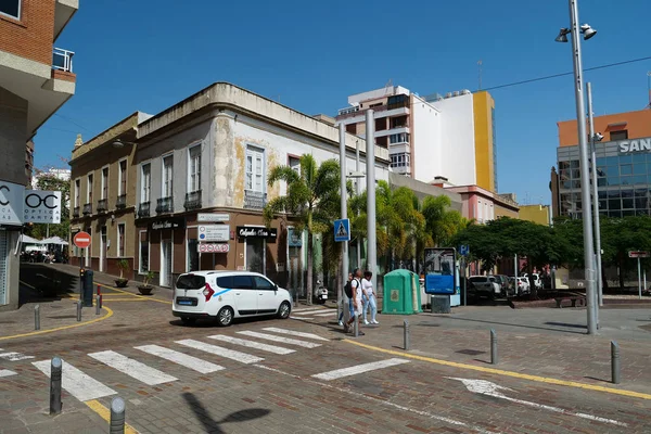 Santa Cruz Tenerife Islas Canarias España Septiembre 2019 Personas Coches — Foto de Stock