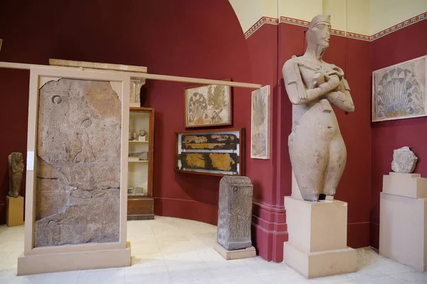 Cairo Egypt December 2019 Ancient Egyptian Exhibits Museum Egyptian Antiquities — 스톡 사진