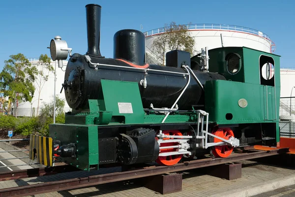 Santa Cruz Tenerife Ilhas Canárias Espanha Setembro 2019 Velha Locomotiva — Fotografia de Stock