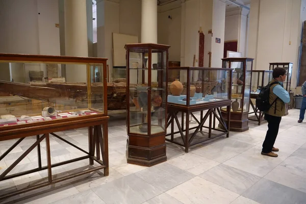 Cairo Egypt December 2019 Ancient Egyptian Exhibits Museum Egyptian Antiquities — 스톡 사진