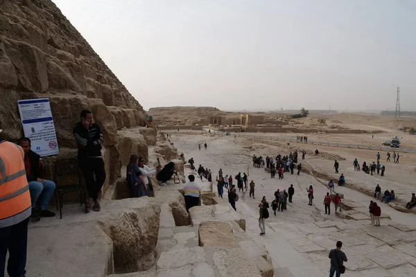 Giza Mısır Aralık 2019 Mısır Khufu Piramidi Olarak Bilinen Büyük — Stok fotoğraf