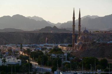 Eski pazarda El Sahaba Camii, Mısır 'da Sharm El Sheikh