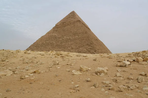 Pyramide Khafre Sur Plateau Gizeh Près Caire Égypte — Photo