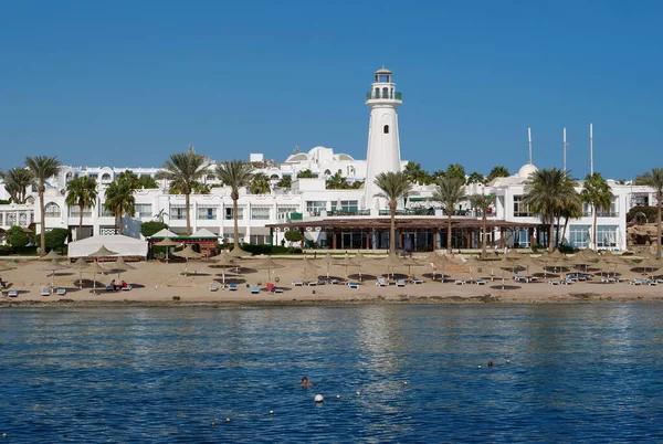 Egypt Sharm Sheikh Sinai Red Sea December 2019 People Beach — Stockfoto