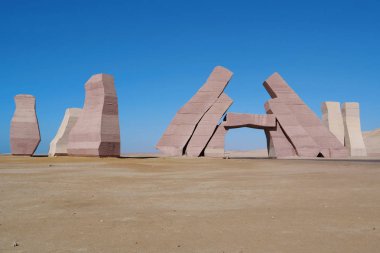 Gate of Allah in Ras Mohammed national park in Egypt at southern extreme of Sinai peninsula clipart
