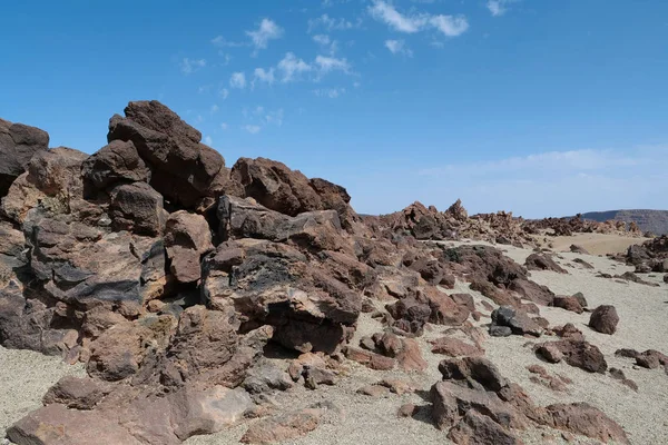 Paysage Volcanique Rocheux Caldera Dans Parc National Teide Île Tenerife — Photo