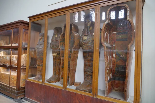 Cairo Egitto Dicembre 2019 Antichi Reperti Egizi Provenienti Dal Museo — Foto Stock