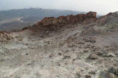 Volkan Krateri, Teide Ulusal Parkı, Tenerife Adası, Kanarya Adaları, İspanya