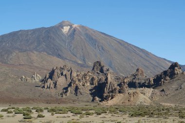 Volkanik kayalar Volkan Teide, Teide Ulusal Parkı, Tenerife Adası, Kanarya Adaları, İspanya
