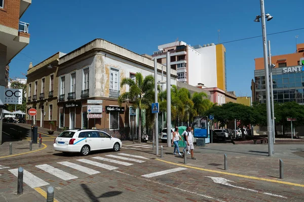 Santa Cruz Tenerife Kanarische Inseln Spanien September 2019 Straßenverkehr Santa — Stockfoto