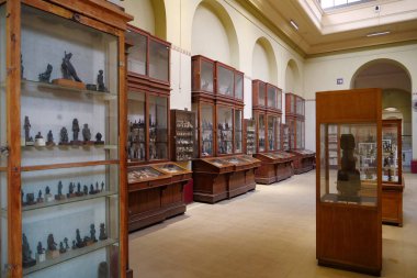 CAIRO, EGYPT, DECEMBER 11, 2019: In museum of Egyptian antiquities in Cairo, known commonly as the Egyptian museum or museum of Cairo
