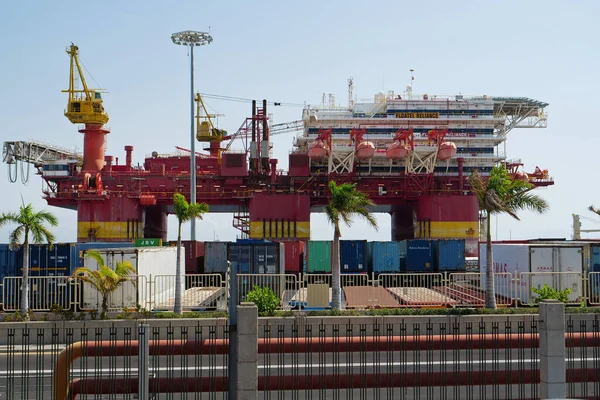 Santa Cruz Tenerife Canary Islands Spain September 2019 Floatel Reliance — Stock Photo, Image