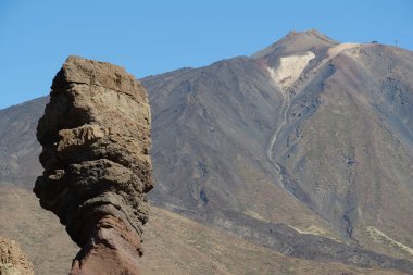 Volkanik kayalar Volkan Teide, Teide Ulusal Parkı, Tenerife Adası, Kanarya Adaları, İspanya