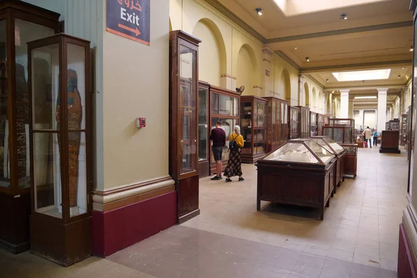 Cairo Egitto Dicembre 2019 Persone Nel Museo Antichità Egizie Cairo — Foto Stock