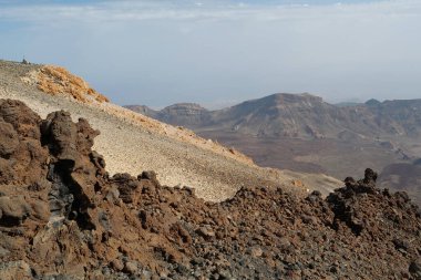 İspanya 'nın Kanarya Adaları, Tenerife Adası' ndaki Volkan Teide 'nin yamaçlarında