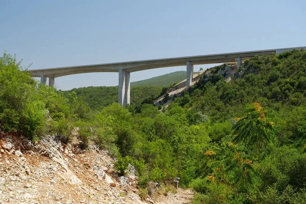 Великий Міст Біля Водоспаду Кравиця Боснія Герцеговина — стокове фото