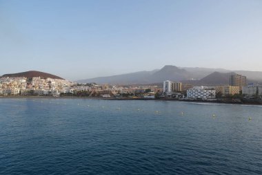 Tenerife adasındaki Los Cristianos kasabası, Kanarya adaları, Atlantik okyanusu, İspanya