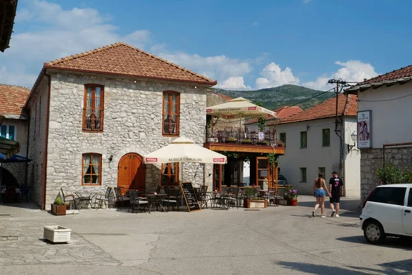 Bosnië Herzegovina Republika Srpska Trebinje Juli 2019 Mensen Oude Stad — Stockfoto