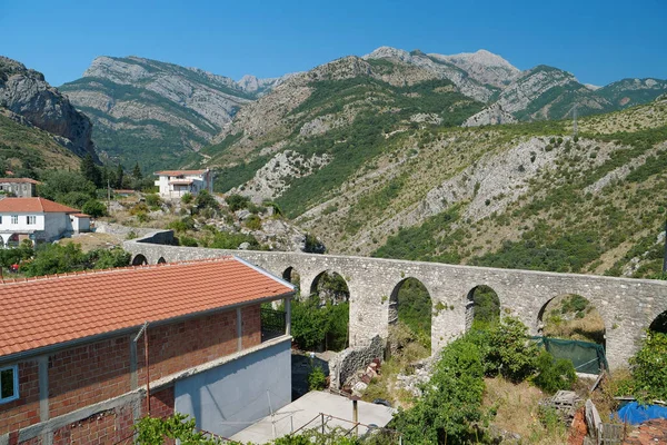 Eski Bar Kasabası Karadağ Kıyı Kenti Limanı — Stok fotoğraf