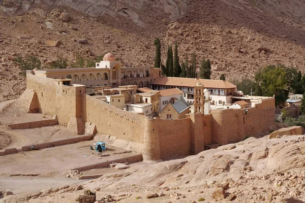 Saint Catherines Monastery Officially Sacred Monastery God Trodden Mount Sinai — Stock Photo, Image