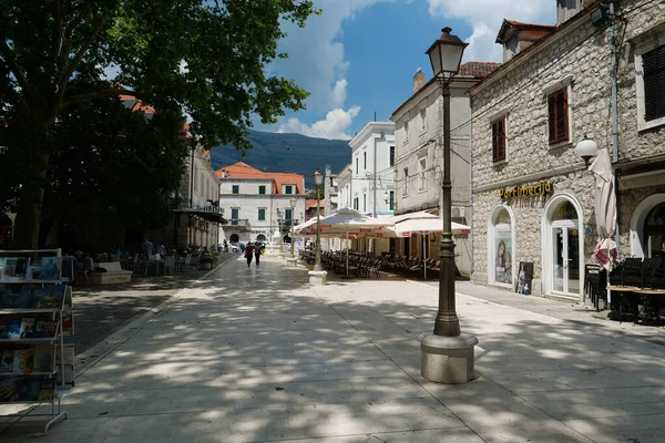 Bosnia Herzegovina Republika Srpska Trebinje Jule 2019 Люди Улице Городе — стоковое фото