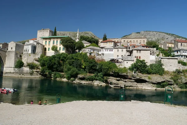 Gamla Stan Mostar Stad Och Administrativt Centrum Hercegovina Neretva Kanton — Stockfoto