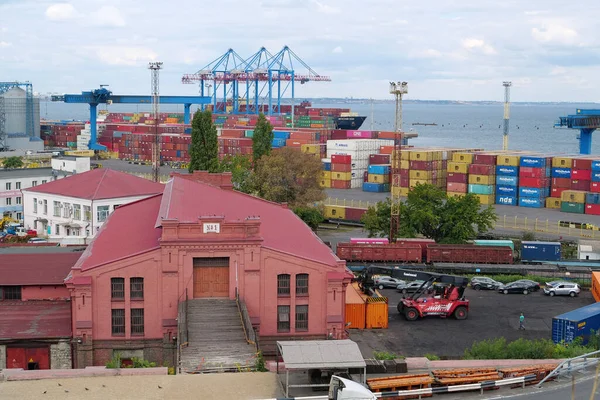 Odessa Ukraine September 2019 Blick Auf Den Hafen Von Odessa — Stockfoto