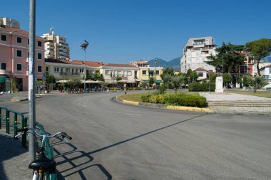 TİRAN, ALBANIA, 7 Temmuz 2019: Tiran - Arnavutluk 'un başkenti ve en büyük kenti