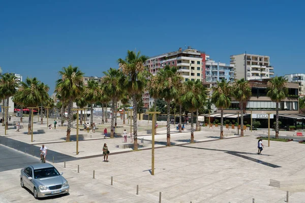 Durres Albânia Julho 2019 Pessoas Centro Durres Historicamente Conhecida Como — Fotografia de Stock