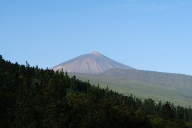 Tenerife Adası, Kanarya Adaları, İspanya 'daki Volkan Teide manzarası