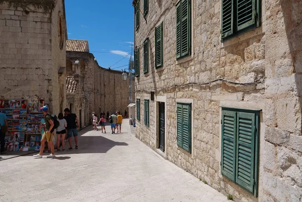 Croatie Dubrovnik Juin 2019 Les Gens Dans Les Rues Vieille — Photo