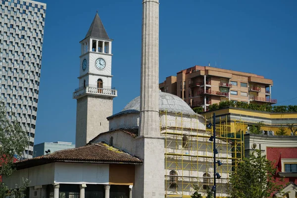 Τιρανα Αλβανια Ιουλιου 2019 Κτίρια Στο Κέντρο Των Τιράνων Πρωτεύουσα — Φωτογραφία Αρχείου