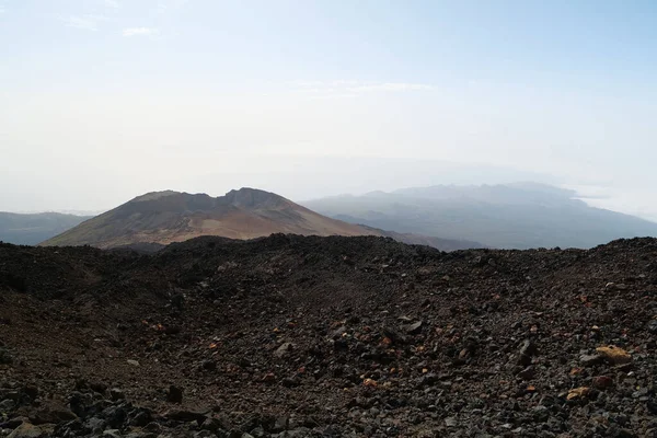 Grote Krater Bij Vulkaan Teide Tenerife Canarische Eilanden Spanje — Stockfoto