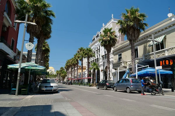 Albania Durres Julio 2019 Gente Calle Ciudad Durres Históricamente Conocida — Foto de Stock