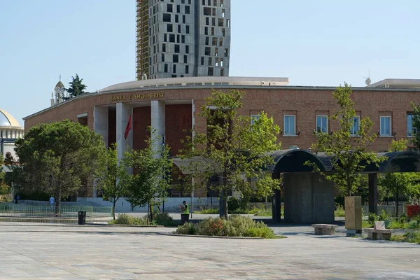 Tiran Arnavutluk Temmuz 2019 Tiran Şehir Merkezi Arnavutluk Başkenti Büyük — Stok fotoğraf