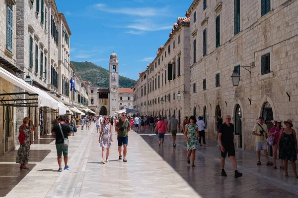 Dubrovnik Croatia June 2019 People Streets Dubrovnik Old Town Croatia — 스톡 사진