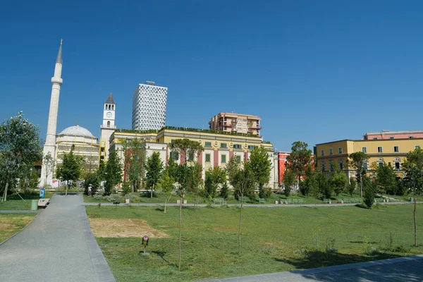 Tirana Albania Julio 2019 Centro Tirana Capital Ciudad Más Grande — Foto de Stock