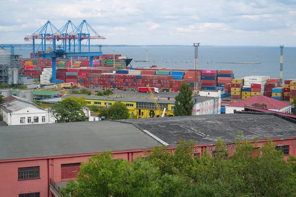 Odessa Ukraine September 2019 Odessa Port Largest Ukrainian Seaport One — Stock Photo, Image