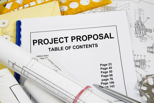 Project proposal concept — Stock Photo, Image