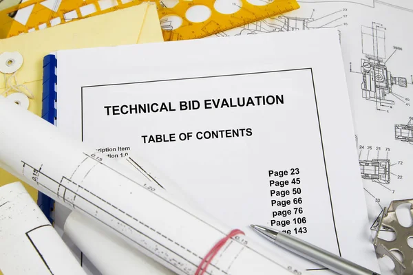Technical Bid concept — Stock Photo, Image