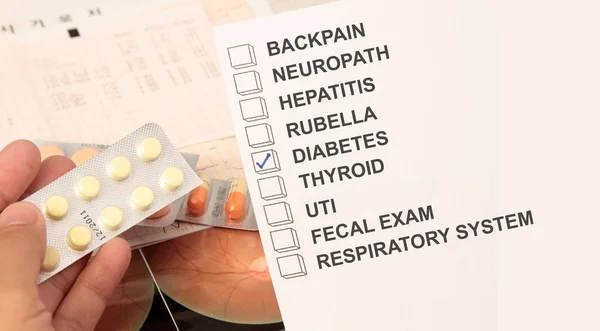 Concepto médico de diabetes —  Fotos de Stock