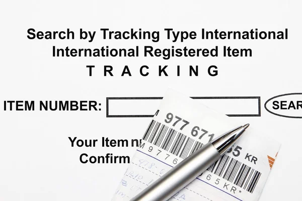 Search Tracking Number — Stock Photo, Image